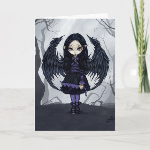 Grußkarte "Lila Papierherz" Karte