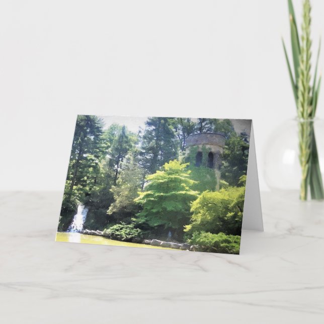 Grußkarte Longwood Gardens Clocktower Karte (Vorderseite)