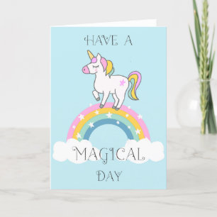 Grußkarte Magical Unicorn Dankeskarte