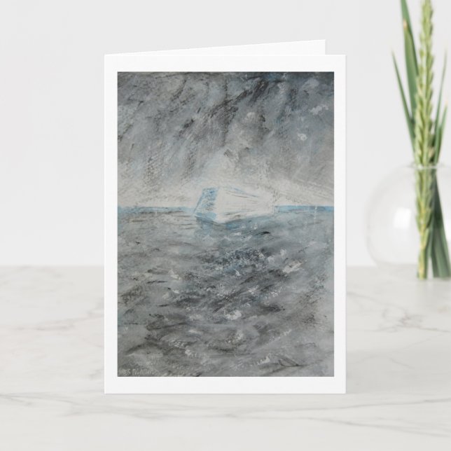 Grußkarte - Malerei "Iceberg" Karte (Vorderseite)