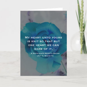  Grußkarte "Mein Herz ist mit deinem verbunden" Karte