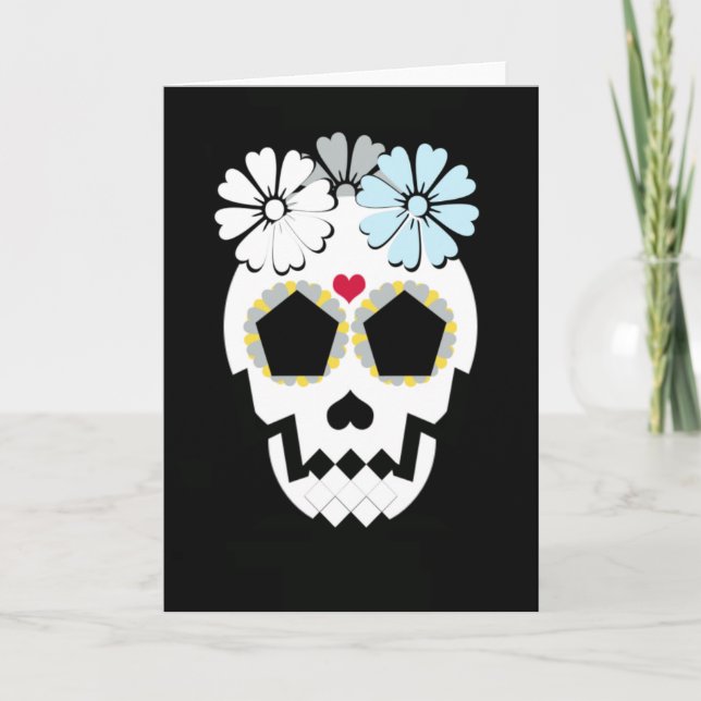 Grußkarte mit Blume Karte (Vorderseite)