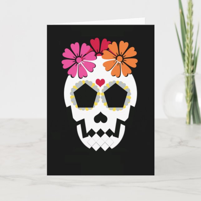 Grußkarte mit Blume Karte (Vorderseite)