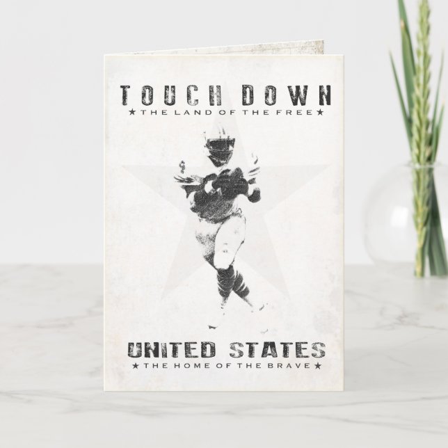 Grußkarte mit Cooler Fußball-Printwerbung Karte (Vorderseite)