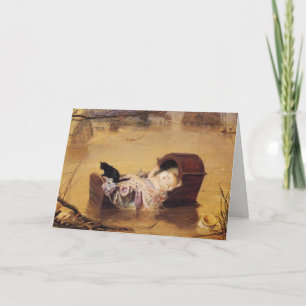 Grußkarte mit Gemälde von John Everett Millais Karte
