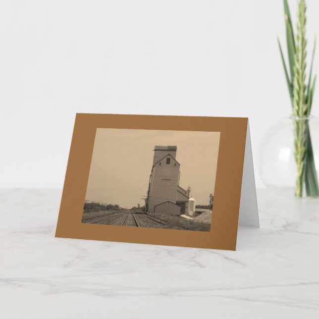 Grußkarte mit Höhenruderdesign - Leere Karte (Vorderseite)