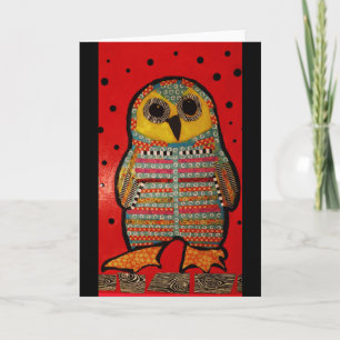 Grußkarte mit Hoot Owl Karte