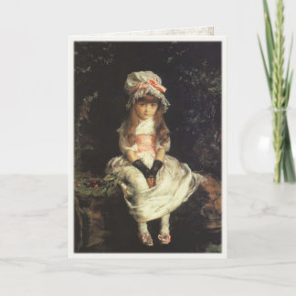 Grußkarte mit John Everett Millais Malerei Karte