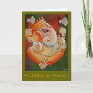 Grußkarte mit Lord Ganesha Karte