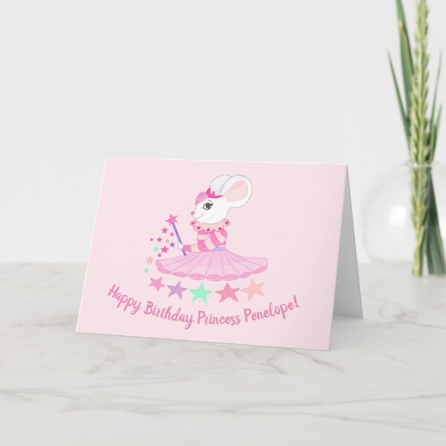 Grußkarte mit Mouse Princess Design Karte (Vorderseite)