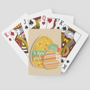 Grußkarte mit Ostereiersymbol Spielkarten