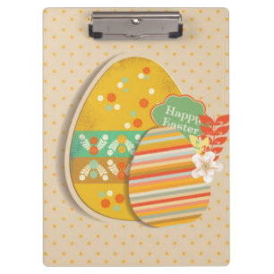 Grußkarte mit Ostereisymbol Klemmbrett