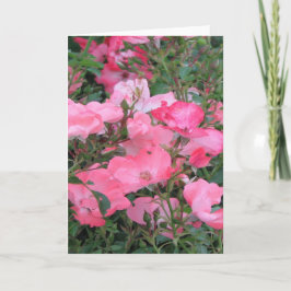 Grußkarte mit rosa Rosen Karte