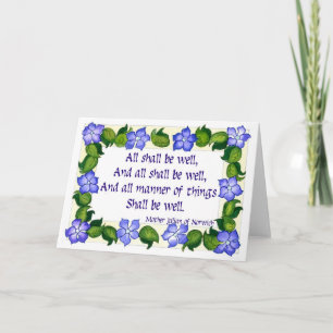 Grußkarte "Mutter Julian Quotation" Karte