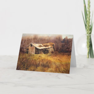 Grußkarte "Nach unten" für Landstraßen Karte