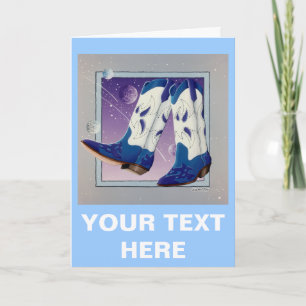Grußkarte, Note Card - Electric Slide Cowboy B Karte