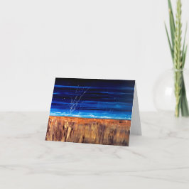 Grußkarte/Note Card-Heilfarben-BLAU Karte