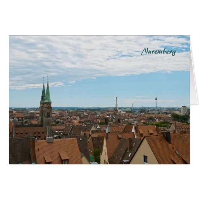 Grußkarte Nürnberg (Vorderseite (Horizontal))
