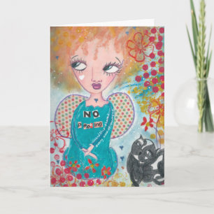 Grußkarte ohne Pinkeln Karte