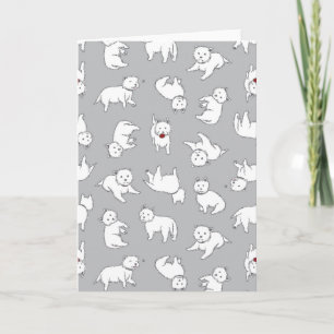 Grußkarte Playful Westies Karte