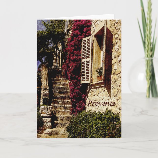 Grußkarte Provence, St Paul de Vence Karte (Vorderseite)