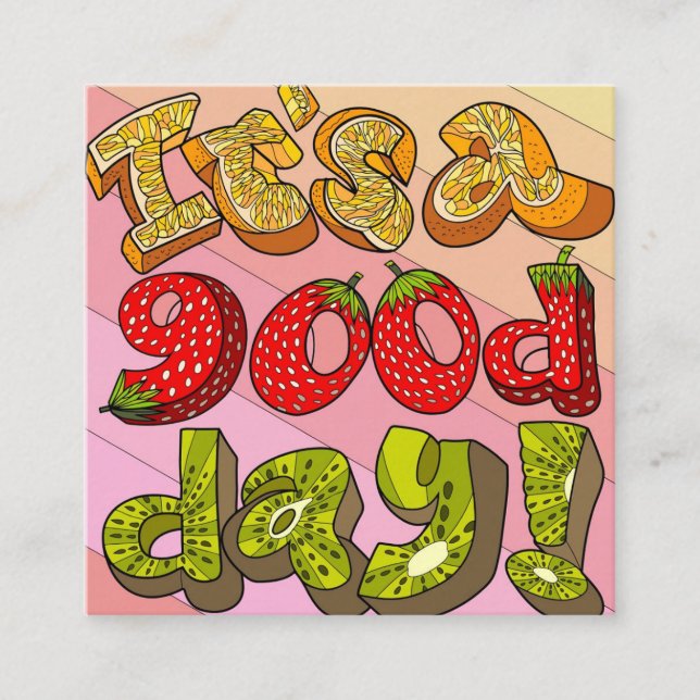 Grußkarte Quadratische Visitenkarte (Vorderseite)