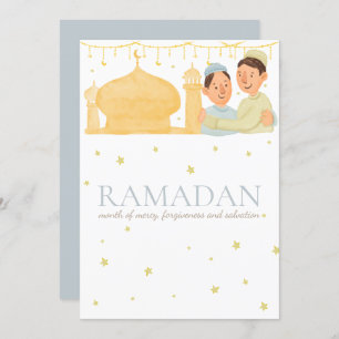 Grußkarte Ramadans Kareem, Geschenkkarte Einladung
