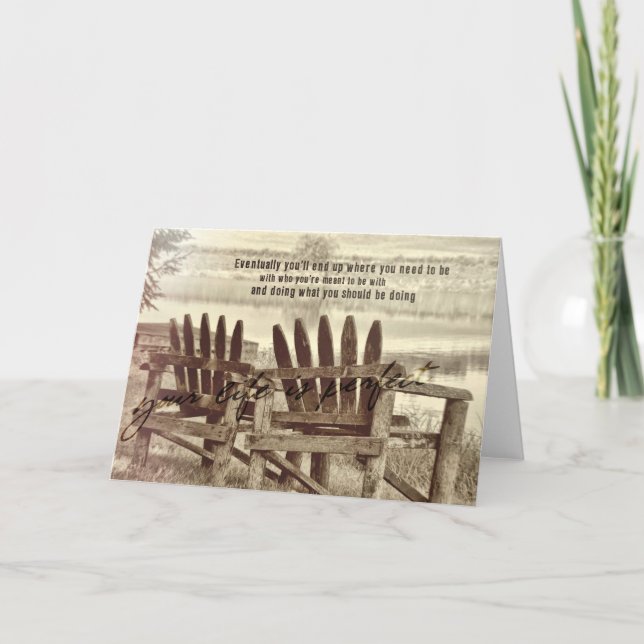 Grußkarte REFLEKTIEREN Dankeskarte (Vorderseite)