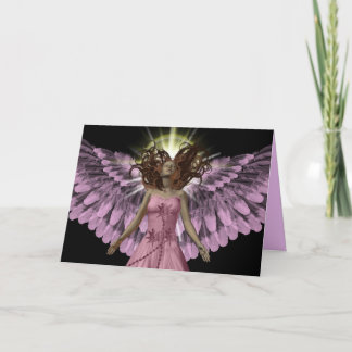 Grußkarte Rosa Engel Karte