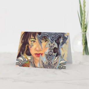 Grußkarte "Samt und Stahl" Karte