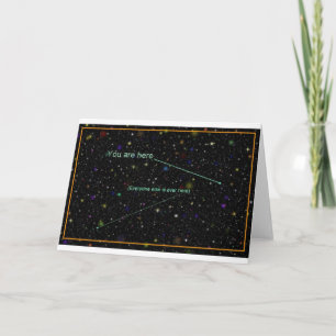 Grußkarte "Sie sind hier" Karte