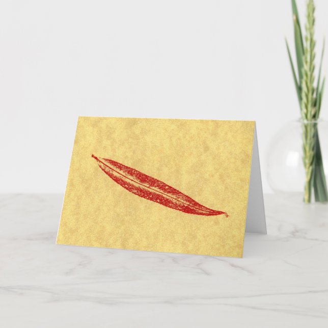 Grußkarte "Simple Willow" für die Landstrassen Karte (Vorderseite)