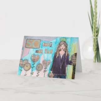 Grußkarte so glücklich für Sie Karte