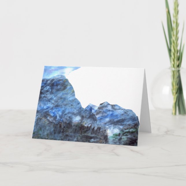 Grußkarte "Tranquil Blue" Karte (Vorderseite)