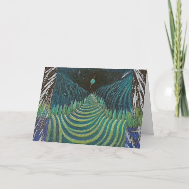 Grußkarte "Uranische Straße" Karte (Vorderseite)