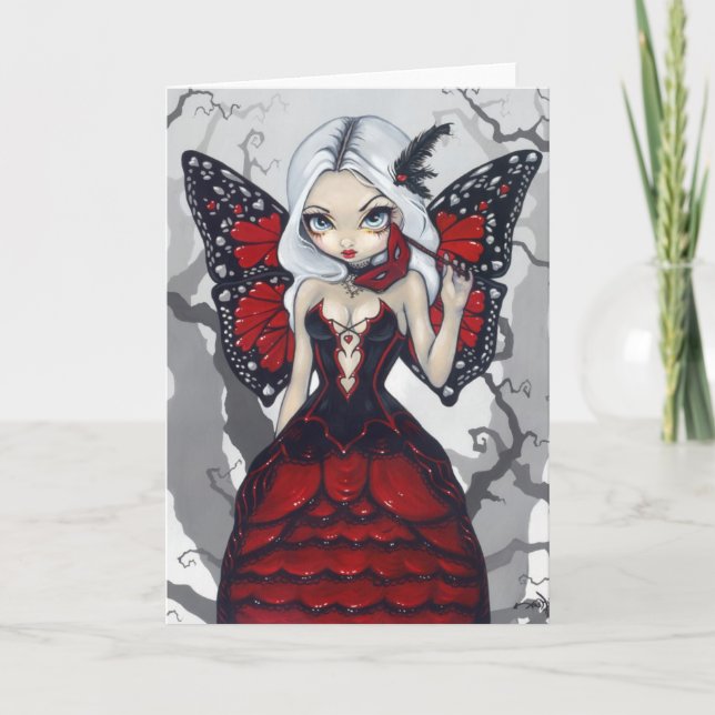 Grußkarte "Valentine Masquerade" Karte (Vorderseite)