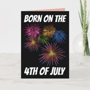 Grußkarte vom 4. JULI BIRTHDAY Karte