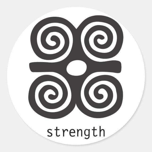 Grußkarte von Dwennimmen Runder Aufkleber (Vorderseite)