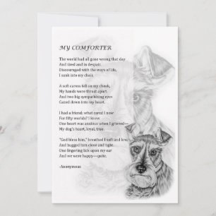 Grußkarte von Schnauzer Hund Lover Geschenk Karte