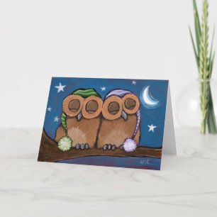 Grußkarte von Sleepy Owls Karte
