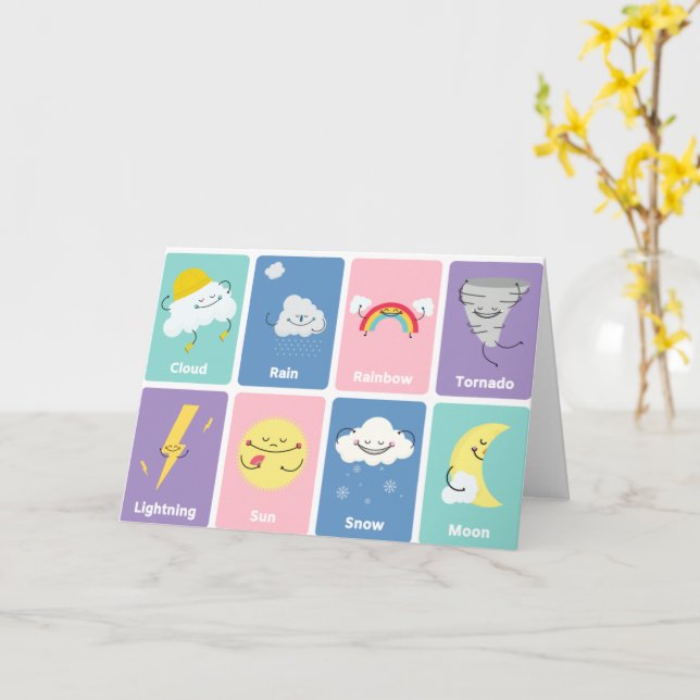 Grußkarte "Wetter" Karte (Gelbe Blume)