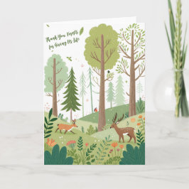 Grußkarte Whimsischer Wald Karte