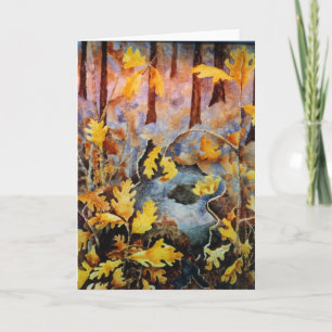 Grußkarte "White Oak Stump" Landstraßen Karte