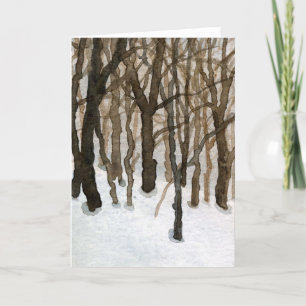 Grußkarte "Winter Woods" für Landstraßen Karte