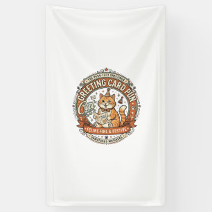 Grußkarte Wortspiel Katze Grußkarte Wortspiel Katz Banner