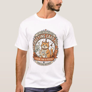 Grußkarte Wortspiel Katze Grußkarte Wortspiel Katz T-Shirt