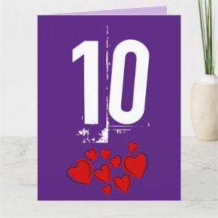 GRUßKARTE ZUM 10. HOCHZEITSTAG GROSSE KARTE