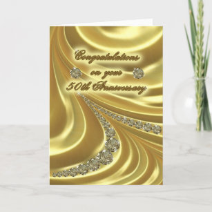 Grußkarte zum 50. Geburtstag der goldenen Hochzeit Karte