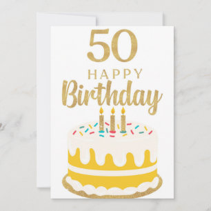 Grußkarte zum 50. Geburtstag Einladung