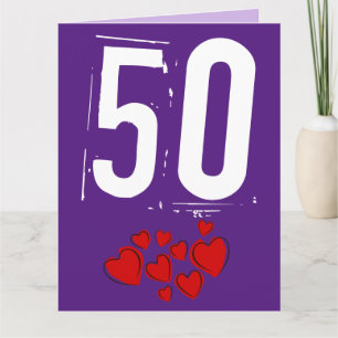 GRUßKARTE ZUM 50. HOCHZEITSTAG GROSSE KARTE